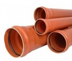 Трубы d100 mm, d160 mm и фитинги к ним из ПВХ, PVC, поливинилхлорид