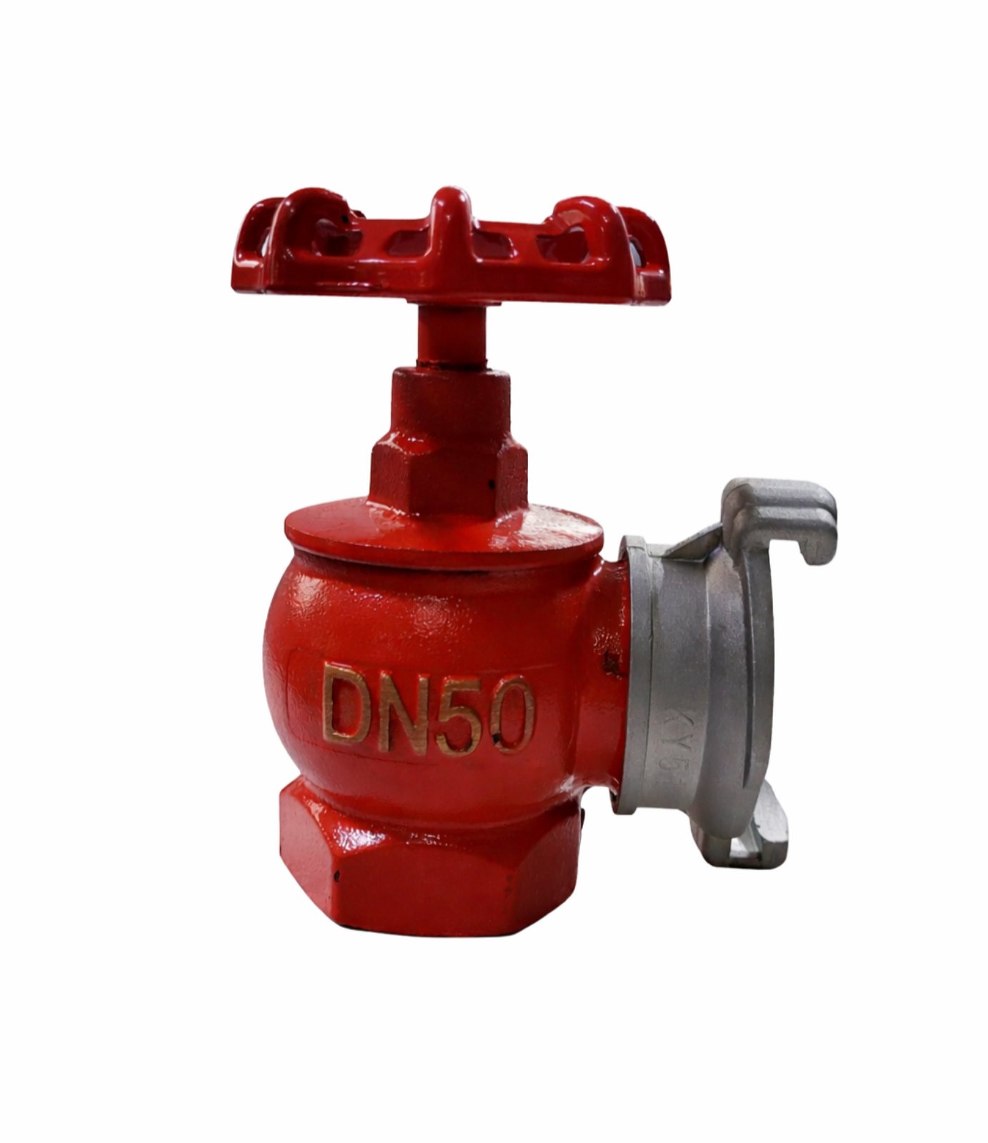 Чугунный угловой огнеупорный клапан DN 50 